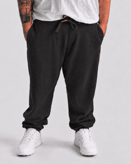 Motley Denim Berlin Sweatpants Charcoal - Trenirke & kratke trenirke - Moške Trenirke za Močnejše Postave