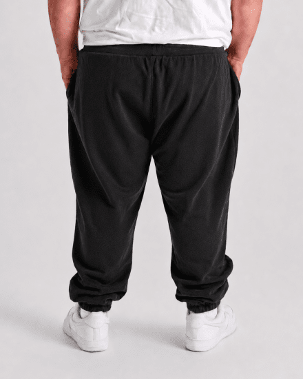 Motley Denim Berlin Sweatpants Charcoal - Trenirke & kratke trenirke - Moške Trenirke za Močnejše Postave
