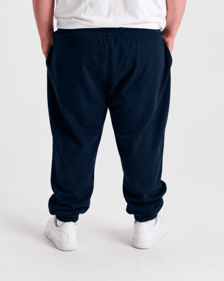 Motley Denim Berlin Sweatpants Navy - Trenirke & kratke trenirke - Moške Trenirke za Močnejše Postave