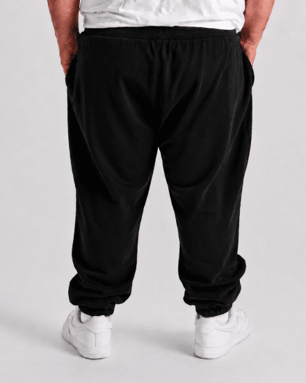 Motley Denim Berlin Sweatpants Black - Trenirke & kratke trenirke - Moške Trenirke za Močnejše Postave