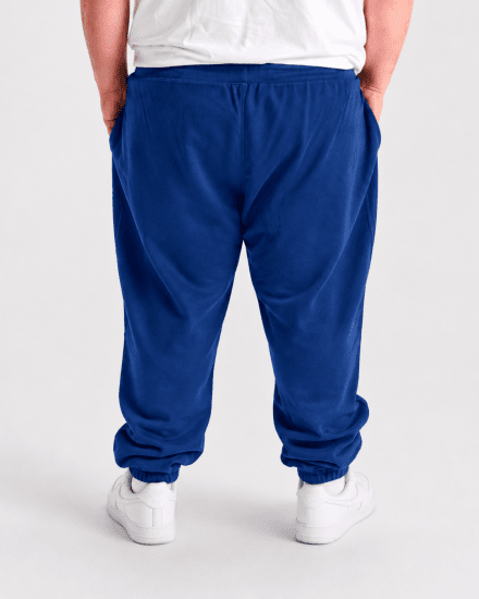 Motley Denim Berlin Sweatpants Royal Blue - Trenirke & kratke trenirke - Moške Trenirke za Močnejše Postave