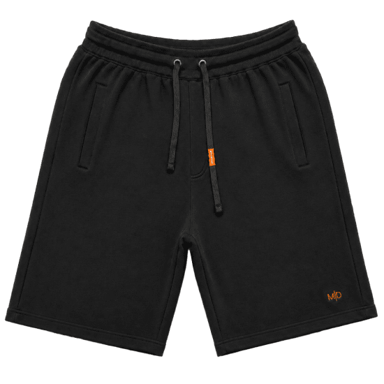 Motley Denim Paris Sweatshorts Black - Trenirke & kratke trenirke - Moške Trenirke za Močnejše Postave