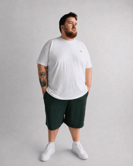 Motley Denim Paris Sweatshorts Racing Green - Trenirke & kratke trenirke - Moške Trenirke za Močnejše Postave