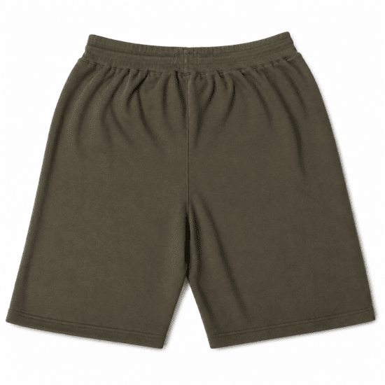 Motley Denim Paris Sweatshorts Dark Khaki - Trenirke & kratke trenirke - Moške Trenirke za Močnejše Postave
