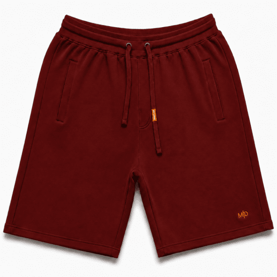 Motley Denim Paris Sweatshorts Red - Trenirke & kratke trenirke - Moške Trenirke za Močnejše Postave