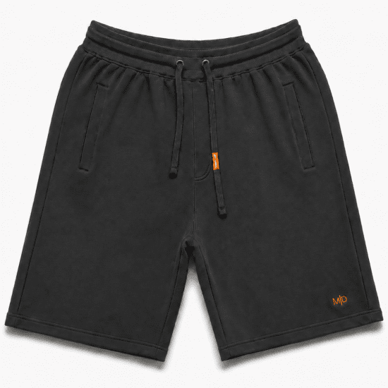 Motley Denim Paris Sweatshorts Charcoal - Trenirke & kratke trenirke - Moške Trenirke za Močnejše Postave