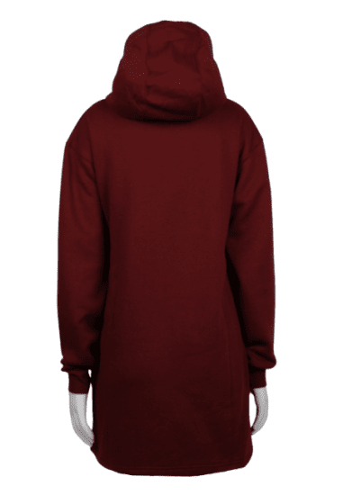 Nora Mikken KRISTINA Long Hoodie Burgundy - Puloverji & jopice - 