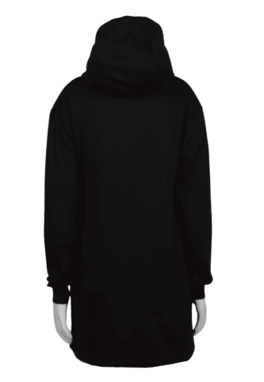 Nora Mikken KRISTINA Long Hoodie Black - Puloverji & jopice - 