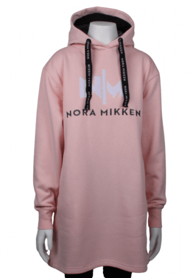Nora Mikken KADRI WHITE Long Hoodie Pink - OBLAČILA ZA ŽENSKE XS-XXL - 
