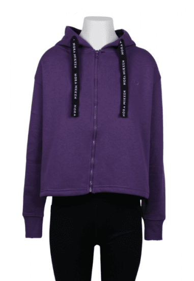 Nora Mikken GERTRUD Cropped Hoodie Purple - OBLAČILA ZA ŽENSKE XS-XXL - 