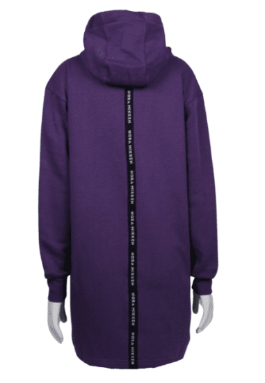 Nora Mikken KADRI WHITE Long Hoodie Purple - Puloverji & jopice - 