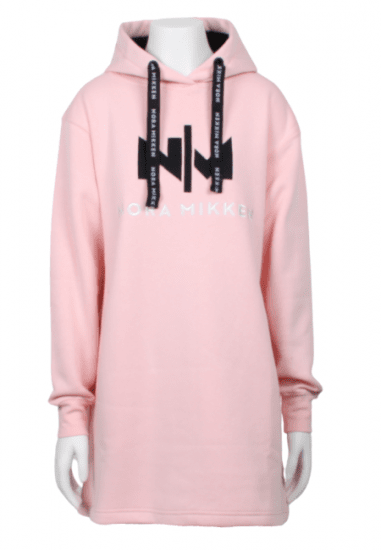 Nora Mikken KADRI Long Hoodie PINK - Puloverji & jopice - 