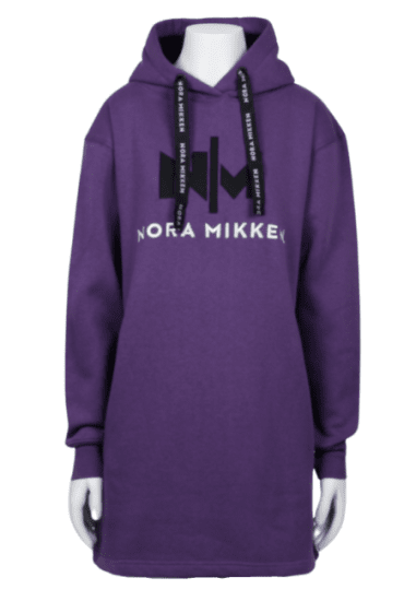 Nora Mikken KADRI Long Hoodie Purple - Puloverji & jopice - 