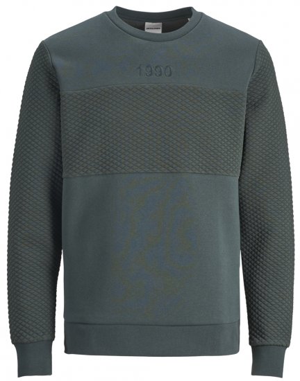 Jack & Jones JCOVETTEL Sweatshirt Spruce - Puloverji & jopice - Moški Puloverji & Jopice za Močnejše Postave