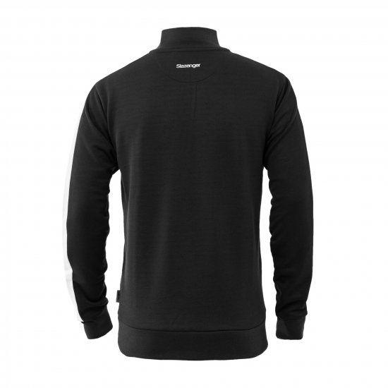Slazenger Vince track Jacket Black - Puloverji & jopice - Moški Puloverji & Jopice za Močnejše Postave