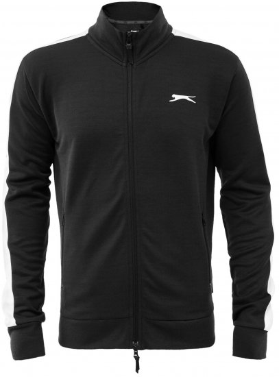 Slazenger Vince track Jacket Black - Puloverji & jopice - Moški Puloverji & Jopice za Močnejše Postave