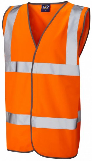 Leo Tarka Waistcoat Hi-Vis Orange - Delovne obleke - Delovne Obleke Močnejše postave