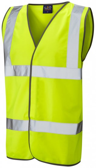 Leo Tarka Waistcoat Hi-Vis Yellow - Delovne obleke - Delovne Obleke Močnejše postave