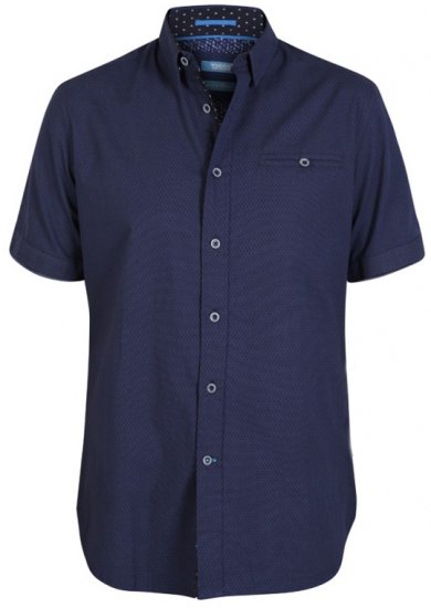 D555 Wesson Shirt Navy - Srajce - Moške srajce za Močnejše Postave
