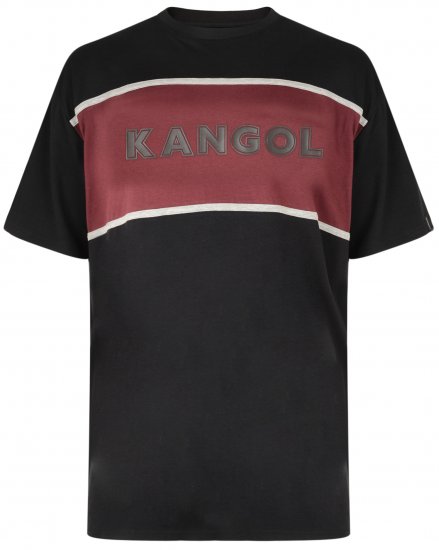 Kangol Whistler T-shirt Black - Kratke Majice - Moške kratke majice za močnejše postave