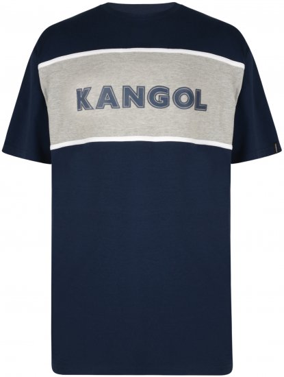 Kangol Whistler T-shirt Navy - Kratke Majice - Moške kratke majice za močnejše postave
