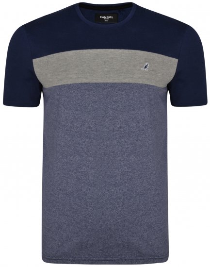 Kangol Zeek T-shirt Blue - Kratke Majice - Moške kratke majice za močnejše postave